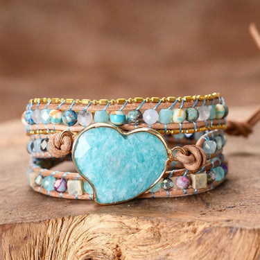 Infinite Balance Amazonite Wrap Bracelet-Your Soul Place